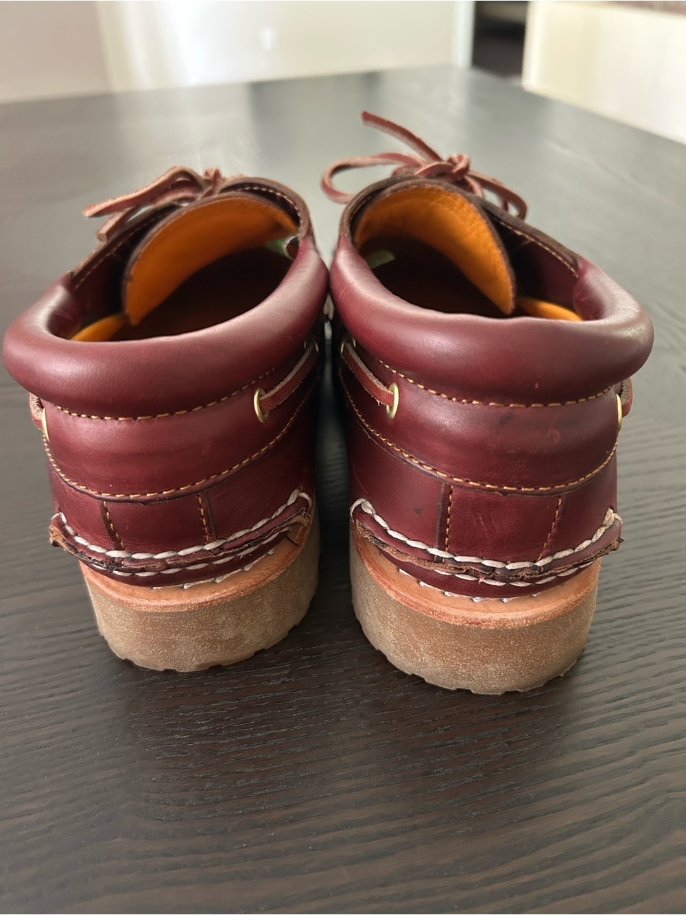 TIMBERLAND HAND SEWN LEATHER LUG BOAT SHOE SIZE 11 - Picture 7 of 11